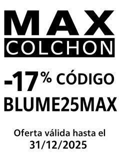 MAXCOLCHON nuevo Patrocinador de la San Silvestre Segoviana 2025
¡¡¡¡¡¡¡¡¡¡¡¡¡¡¡OFERTÓN!!!!!!!!! 
Para celebrar esta nueva colaboración Maxcolchón realizará un 17% descuento en tu compra con el siguiente código BLUME25MAX no lo dudes y cambia de colchón para rendir mejor en la San Silvestre Segoviana 2025. 
Desde su sede central en Valencia, fabrican cada uno de sus colchones y soportes con el cariño y atención que da la responsabilidad de garantizar un buen descanso a las personas. Adaptándonos a lo que tú necesitas.
No existe una máquina que fabrique tu descanso. Existe el trabajo de muchos profesionales para conseguirlo. 
Con experiencia, habilidad, entrega y trabajo en equipo llevamos más de 20 años construyendo sueños. Con historia, desde el pasado, con confianza en el futuro.
Tenemos un compromiso con el planeta, con el deporte, con la economía responsable y con la solidaridad. Un compromiso que consigue que todo nuestro esfuerzo tenga un sentido real.
Desde la junta directiva del C.A.J. Blume agradecemos su colaboración para facilitar el correcto desarrollo de la San Silvestre Segoviana 2025.

ORGANIZA:
Club Atlético Joaquín Blume

INSTITUCIONES:
@ayuntamientosegovia
@imdsegovia
@diputaciondesegovia

PATROCINADOR PRINCIPAL:
@naturpellet

COCHE OFICIAL DE LA PRUEBA:
@hyundaiesp
@hyundaisegohyun

PATROCINADORES:
@fundacioncajaruraldesegovia
@bigmatabanera
@clinicamedicagoya
@maxcolchon.es
@aluminiosluismig
@gestoriacuestaperez
@brualdissg20
@cocacola_esp
@tiendamundolaboral
@huercasa
@gadis.supermercados
@miguelanezgentedulce
@disenium.confort
@restaurantecasaressegovia
@english.abracadabra
@radalki

COLABORADORES:
@drinseguridad
@dimeserviciosasistenciales
@nievaline
@centronexusegovia
@ambientair.es

MEDIOS DE COMUNICACIÓN OFICIALES:
@radiosegoviacadenaser
@Los40segovia

COLABORADOR FOTOGRÁFICO
@sonrisasdelacalle_fotografia